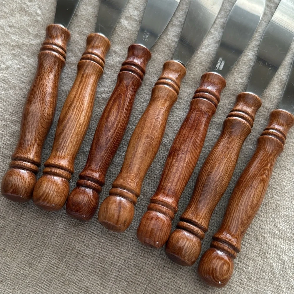 VTG | Wooden Handle Stainless Steel Flatware🍴